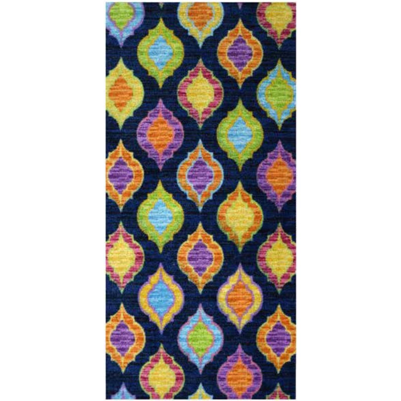 Tapis bleu Paisley