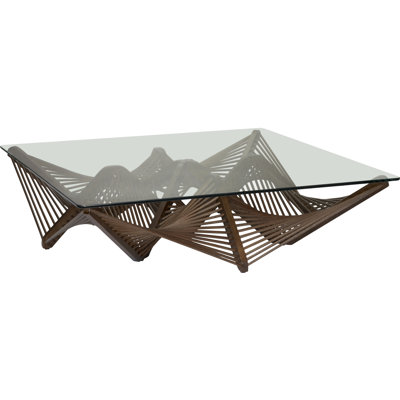 Geo Glass Top Coffee Table