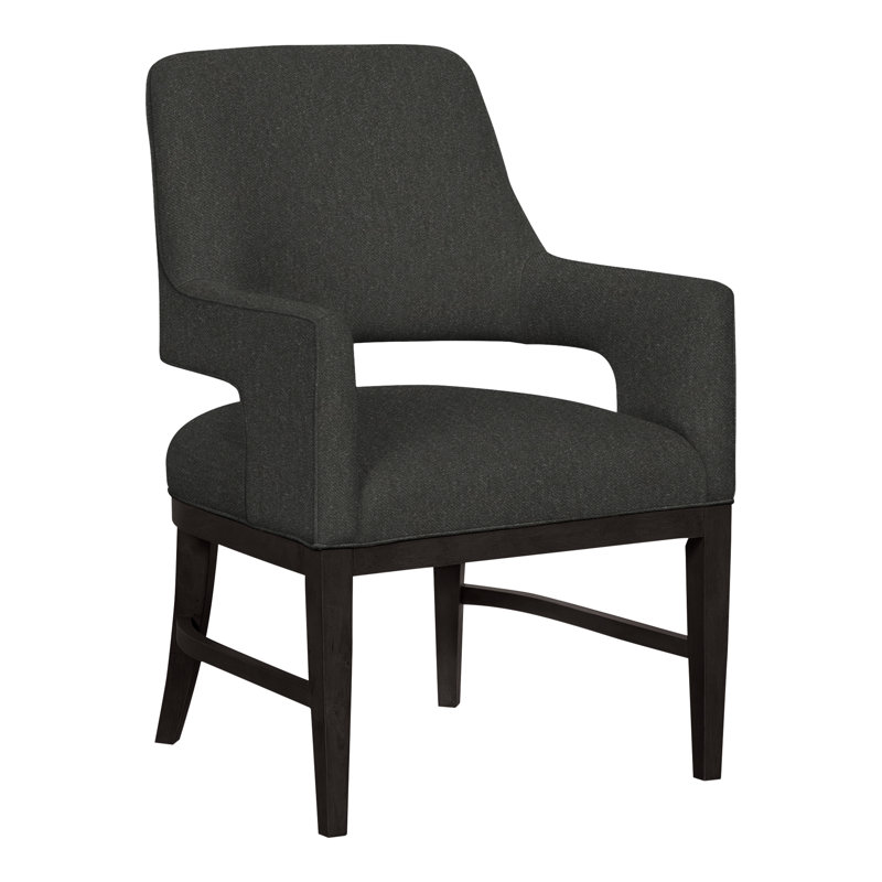 Chaise avec accoudoirs Josie Grande, 3022 Huître, Gris anthracite