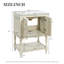 Meuble-lavabo de luxe moderne de 24 po avec lavabo en céramique, meuble de salle de bain avec tablette ouverte et rangement fermé-1693612674