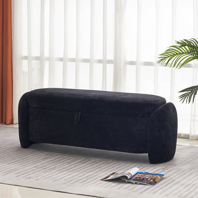 Banc de rangement rembourré avec tabouret Aseeb