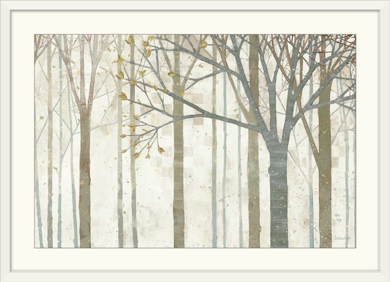 " In Springtime " by Kathrine Lovell, White Framed, 32" H x 44" W x 1" D