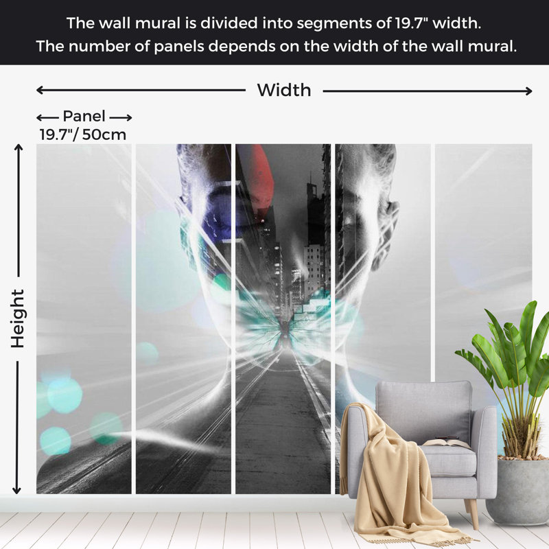 Aranjit Wall Mural, 110" L x 157" W