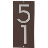 Floating 1-Line Wall Address Plaque