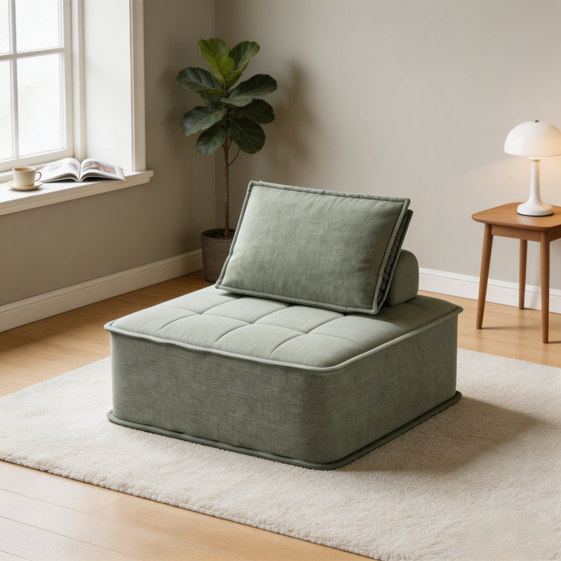 1 Seater Corduroy Sofa