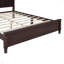 Structure de lit plateforme en bois, lit plateforme de style rétro avec support en lattes de bois-965900870-965900869