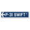 Plaque de rue militaire en aluminium Brathwaite P-31 Swift Air Force