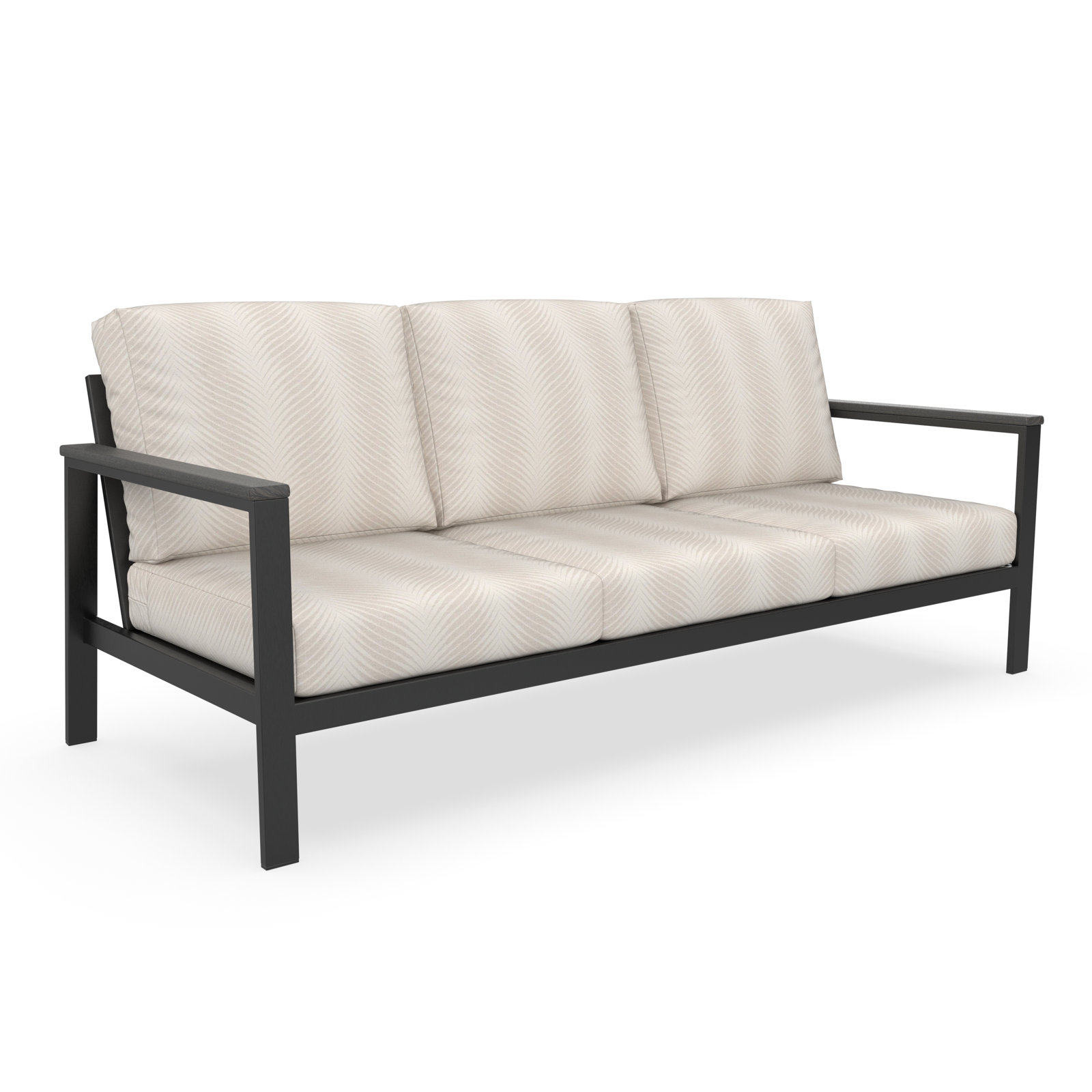 Townsend 80" Sunbrella® Patio Sofa, Sunbrella® Clock Out Cloud, Yes, Coastal Gray