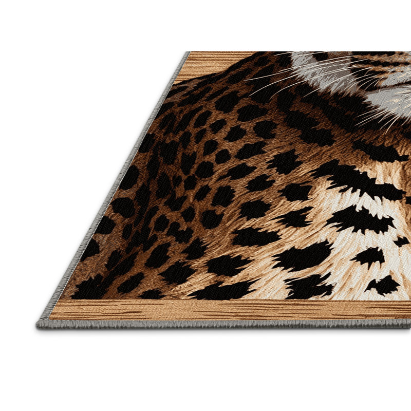  Tapis lavable guépard des grands chats du Kenya, Carré 7 pi
