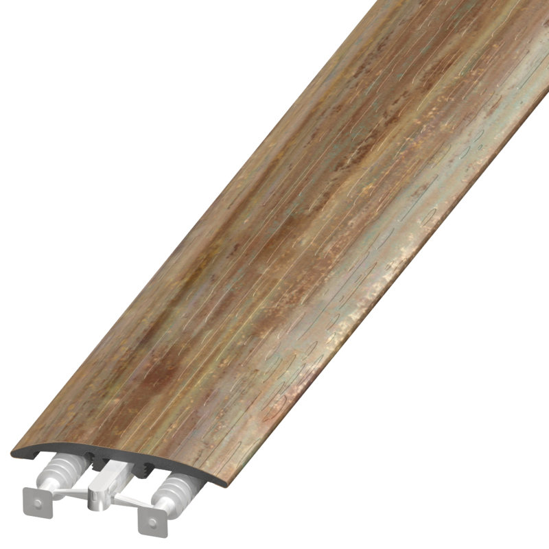 Plastique 0,25 po d'épaisseur x 2 po de largeur x 94 po de longueur tout usage, Cuivre oxydé
