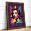 Neon Portrait Abstracted Modern - Print-580825581-580825577