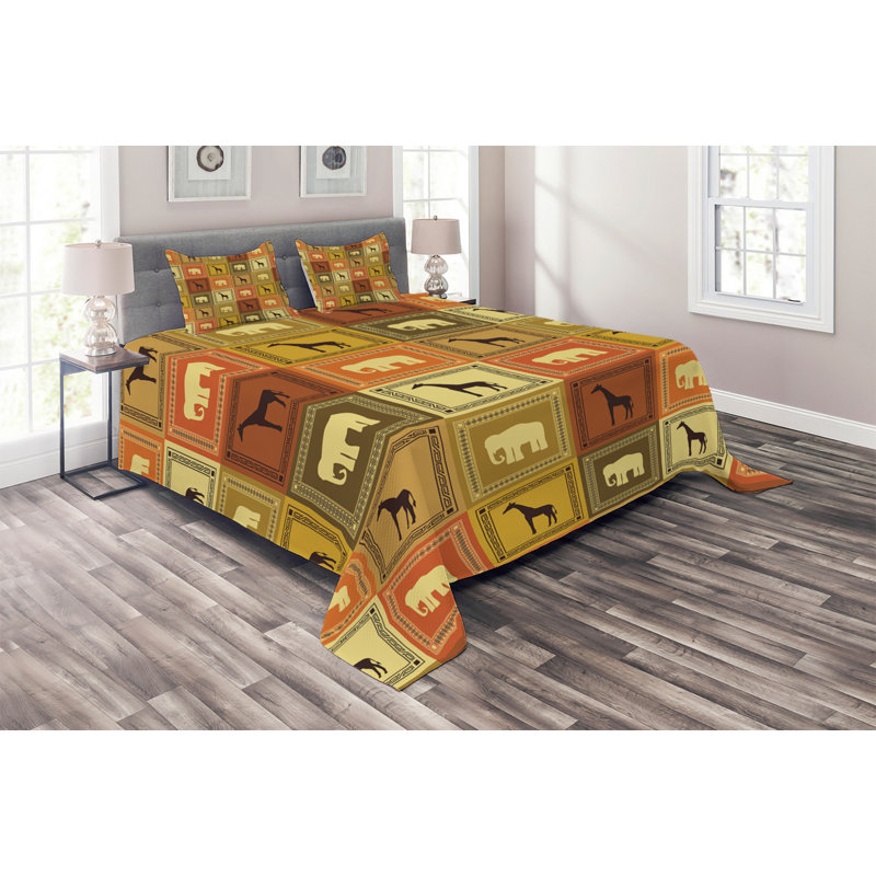 Polyester Coverlet, King Bedspread + 2 Shams