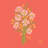 Polyester Floral Square Napkin