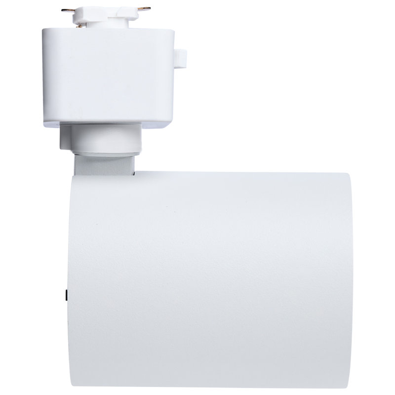 8 Watt LED Track Head 2700K/3000K/3500K/4000K/5000K CCT Selectable Dim to Warm J Style 48 Degree Beam Angle 120 Volt White Round