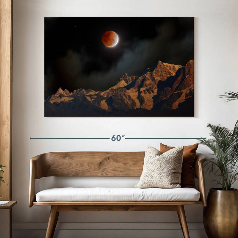 Oberle Himalayan Lunar Eclipse, 34" H x 51" W