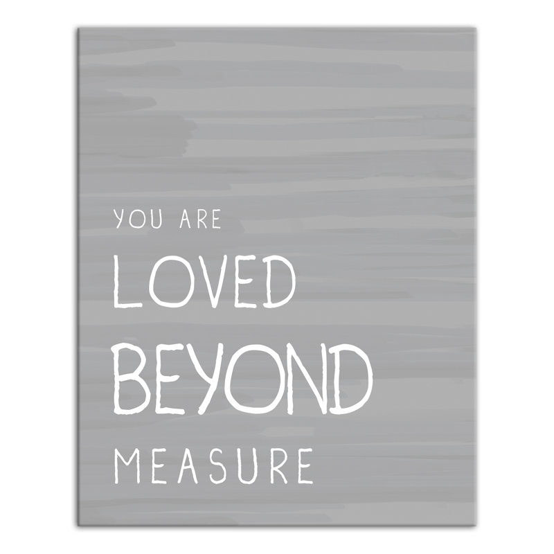 Art sur toile, "aimé measure" Bullard, H 20 po x l 16 po x P 1,25 po