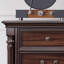 Armoire d'appoint en bois manufacturé noyer foncé