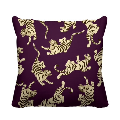 Coussin décoratif intérieur / extérieur Tigger Boho Tiger