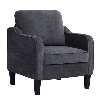 Mid-Century Accent Chairs Featuring Removable Cushions