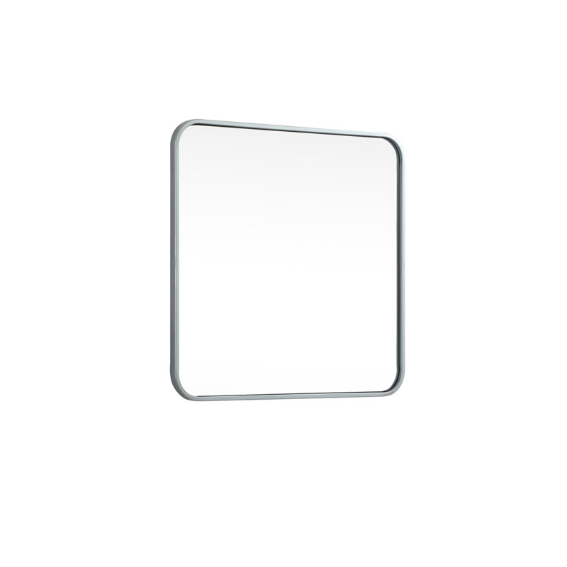 Miroir mural Marengo, Argent, 24 po x 24 po 
