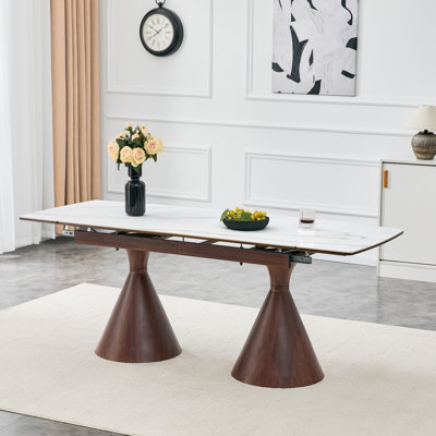 Tables de salle à manger extensibles (table seulement, sans chaises, avec plateau et pieds)