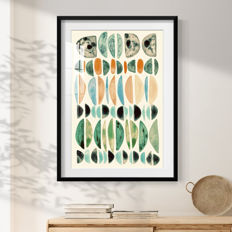 Semi Stack III -Framed Print, 28.5" H x 20.5" W, Black