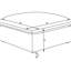Carré de forme carrée avec un coussin de ton doux et confortable, des pieds en plastique pour plus de stabilité, dans les espaces de vie principaux, avec un siège à assise profonde de 38 pouces de profondeur, 19 de haut x 40 de large