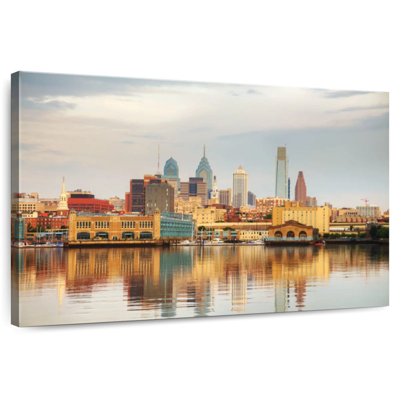Sireci Philadelphia City Reflection, 8" H x 12" W