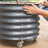 22" Tall 24" Wide Round Metal Outdoor Rolling Tree Planter-114474055-114474058