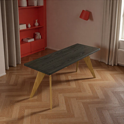 Bureau rectangulaire moderne, durable et multifonctionnel