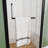 Matte Black Semi-frameless Pivot Shower Door – Tempered Glass, Adjustable Width, Reversible Fit, Magnetic Seal For Bathroom Use
