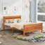 Lit plateforme double en bois avec tête de lit et lattes de bois-36266368-36266380