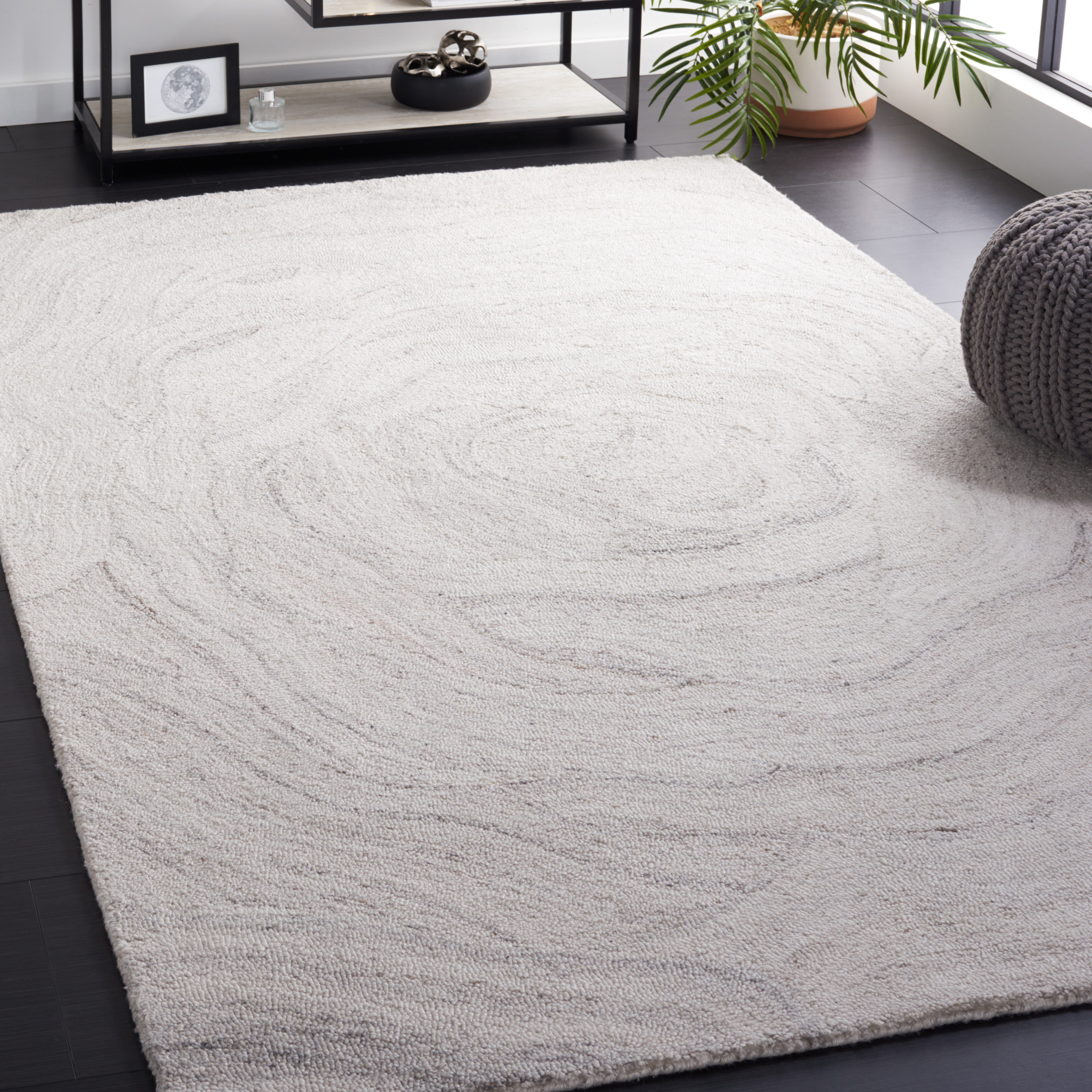Orren Ellis Abstract Hand Tufted Performance Abstract Rug & Reviews ...