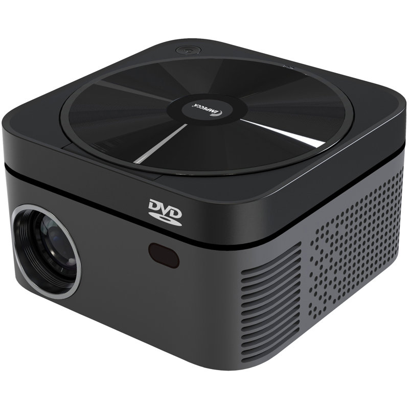 Impecca Portable Home Theatre Projector with Built-in DVD, 110 ANSI Lumens, 720P, up to 120”
