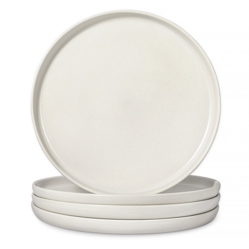 Assiette plate 11 po Harden Uno, Gris clair