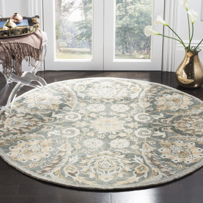 Davila Hand Tufted Viscose Floral Rug