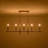 5 - Light Kitchen Island Linear Chandelier With Tapered Fabric Shades