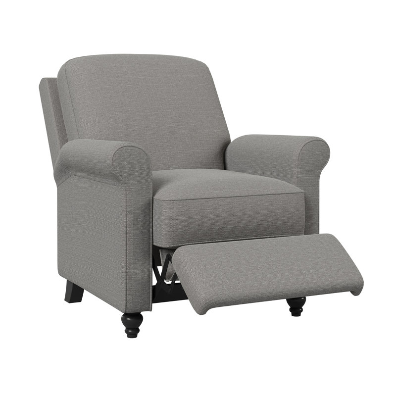 Leni Upholstered Recliner, Dove Grey
