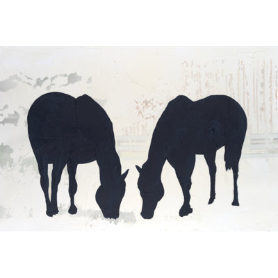 Horse Silhouette II by Michael Willett - Wrapped Canvas Print