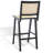 Atticus Counter Stool with Solid Wood Frame-689512202-732015849