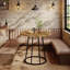 Round Metal Base Dining Table
