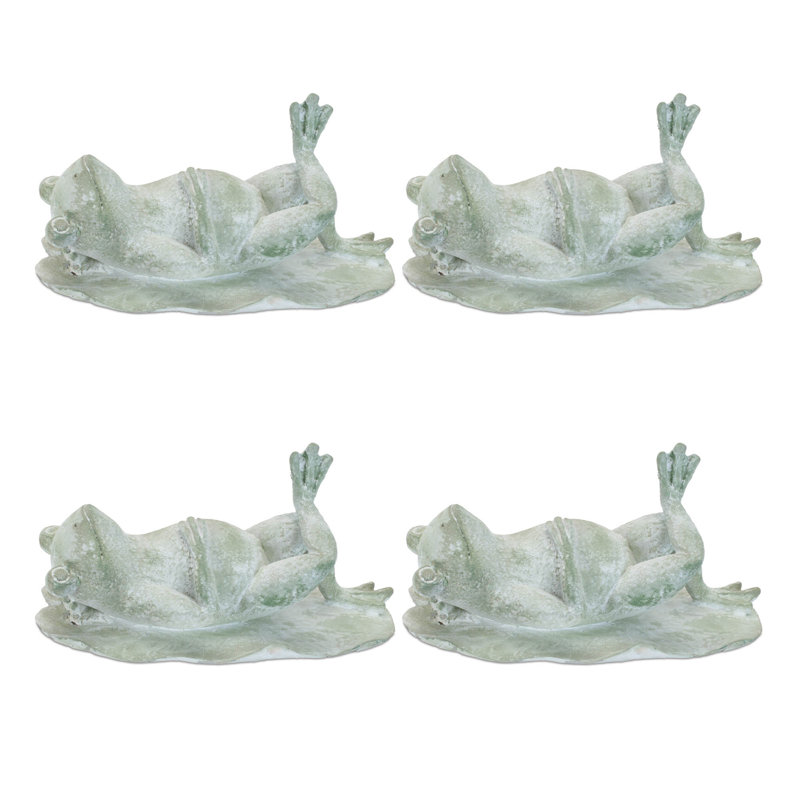 Figurine grenouille allongée