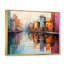 Orange Canal Abstract Reflections Bold, impression sur toile encadrée-1169944819-1169683320