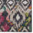 Kivett Ikat Ivory and Charcoal Indoor Outdoor Machine Washable Rug-835037906