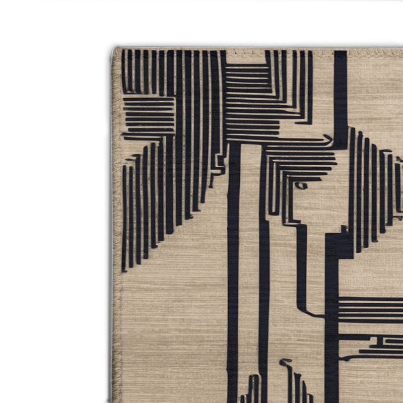 Tapis intérieur et extérieur ArtDeco, Rectangulaire 2 pi x 3 pi