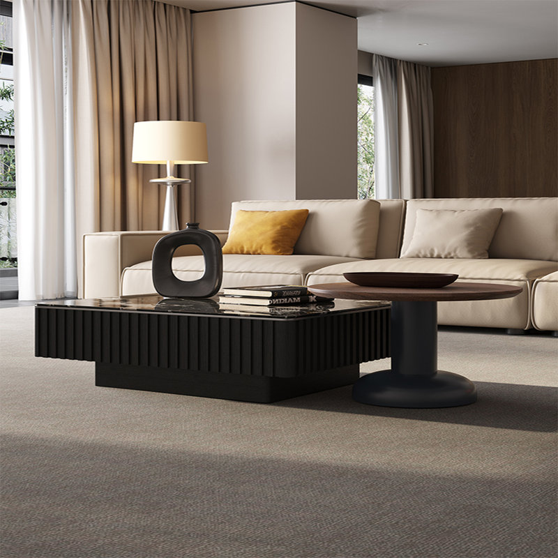 Table basse de luxe en marbre avec tiroir