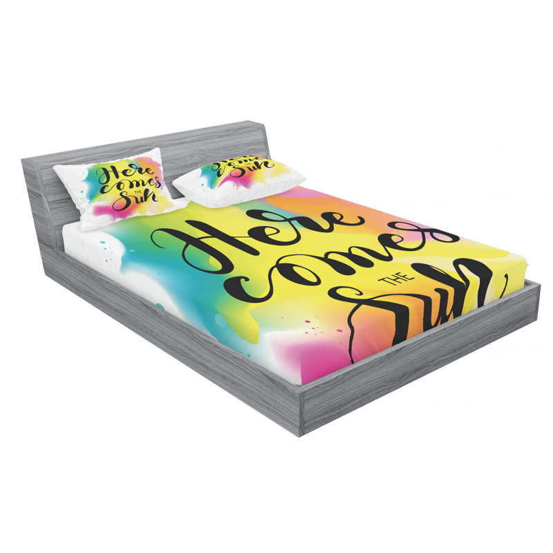 Microfiber Sheet Set, Queen Sheet Set with Fitted Sheet