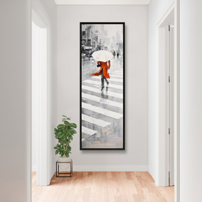 Rainy Day In The City Print On Canvas