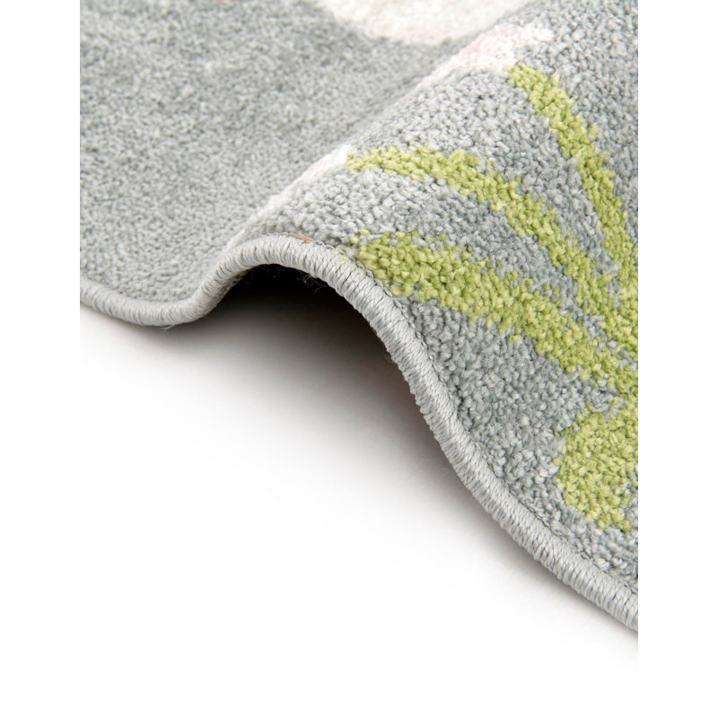Whimsy Gray Area Rug, Runner 2'2" x 3'11"