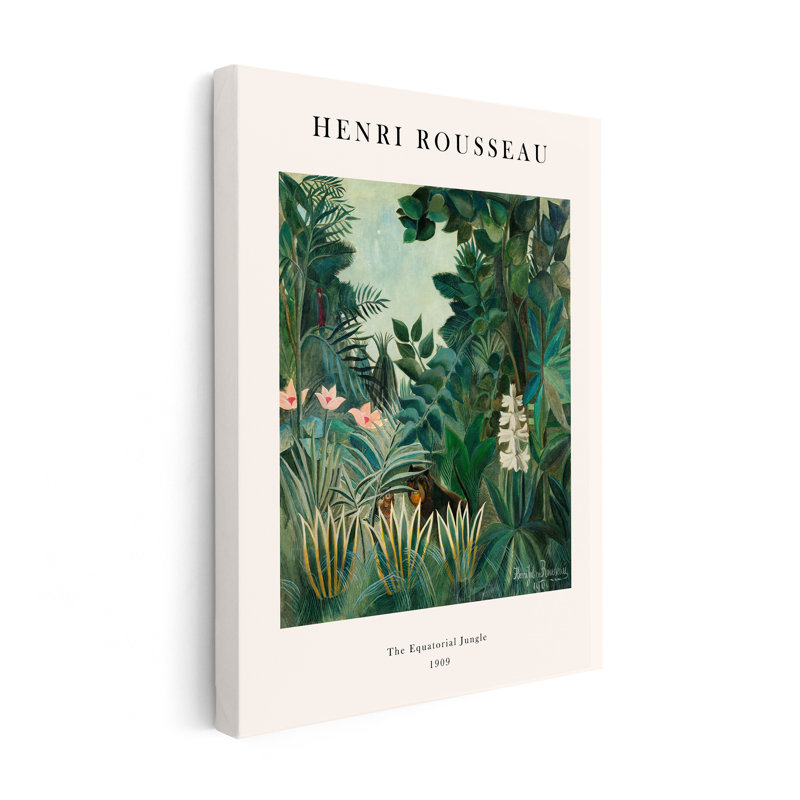 Henri Rousseau - La jungle équatoriale, Unframed, Canvas, 16"H x 20"W